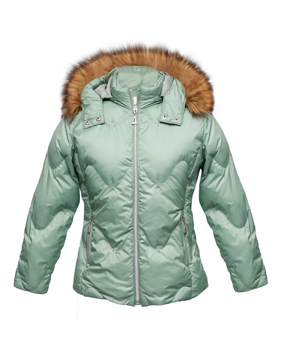 Girls Jacket Quilted Crazy Mint
